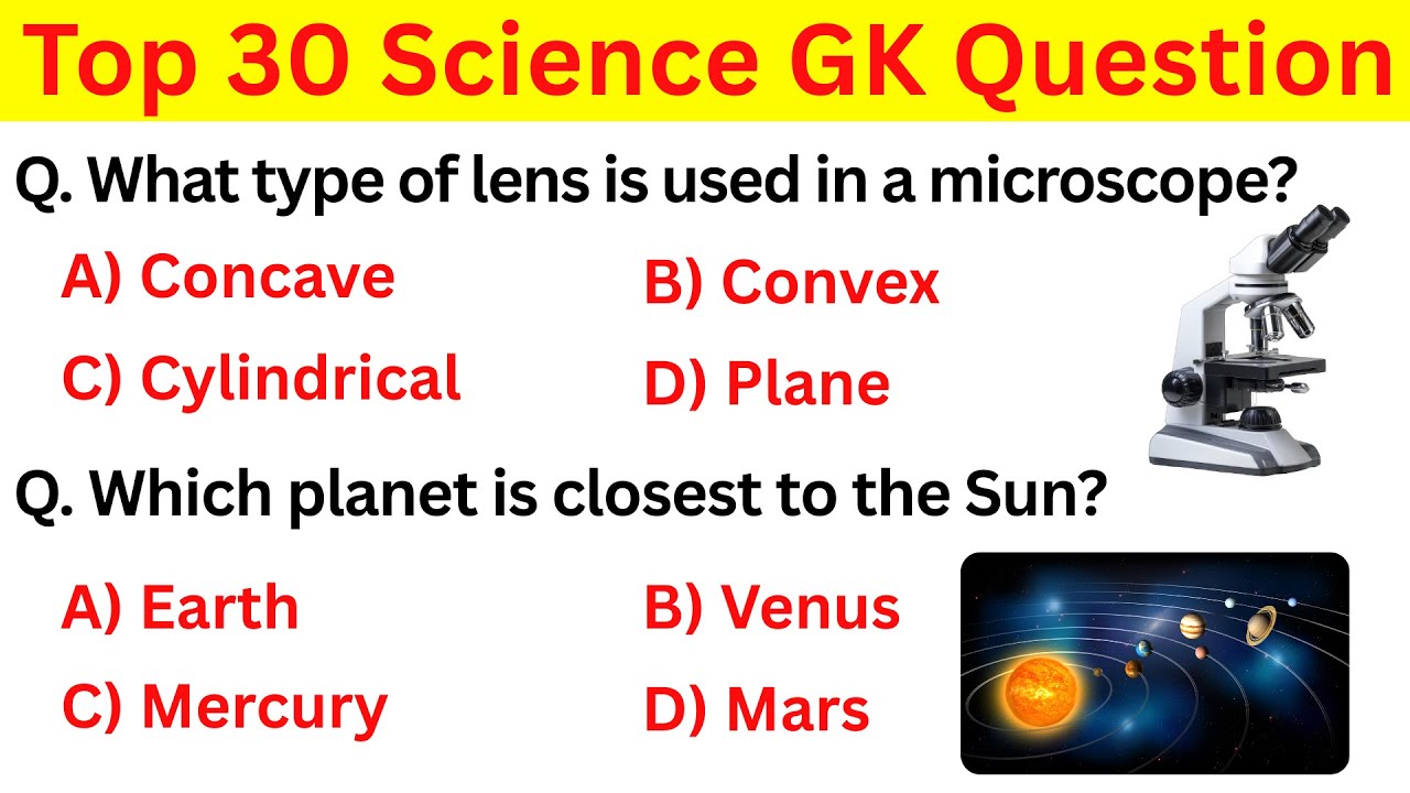 TOP Science GK Question || GK Quiz in English || GK Question and answer || General Knowledge