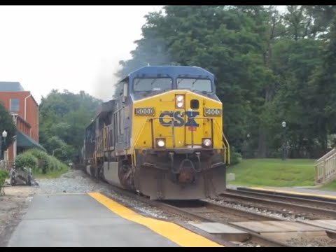CSXT 5000 & 8712 Lead Q416 in 2014 - YouTube