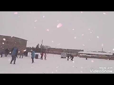 ثلوج قرية خربةالذيابة القحطانية الحسكة شمال شرق سوريا تاريخ 13 2 2020