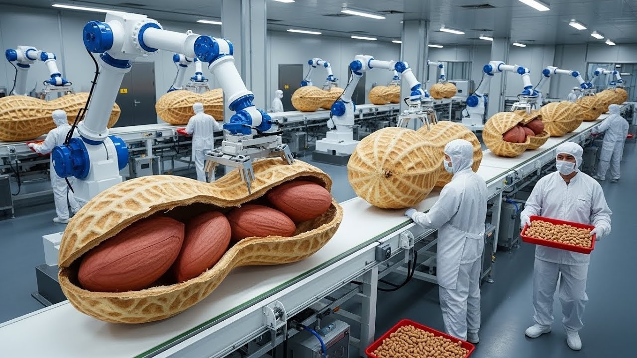 Inside a Planters Peanut Factory From Raw Groundnuts to Roasted Salted ...