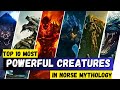 The top 10 craziest creatures from norse myths  powerful mythical  monsters in norse mythology