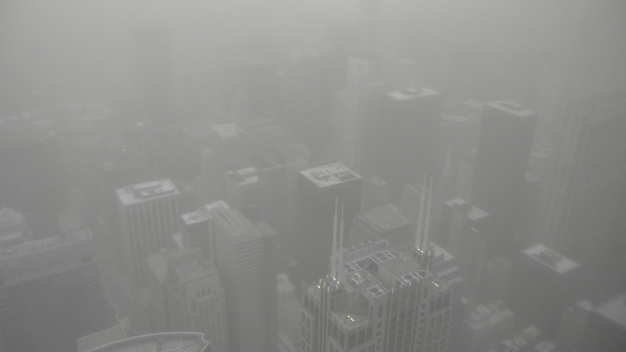 Views of Chicago area dust storm - YouTube
