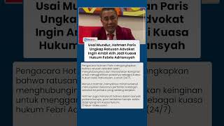 Usai Mundur, Hotman Paris Ungkap Ratusan Advokat Ingin Ambil Alih Jadi Kuasa Hukum Febri Adriansyah