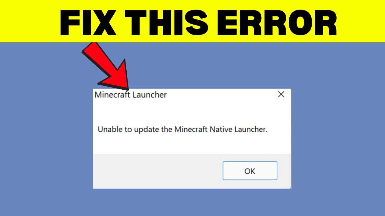 How to Fix Unable to Update Minecraft Launcher (Step by Step) - YouTube