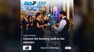 Ticket Booking Software USA | Connect the booking desk to the entrance | BAF ERP screenshot 1