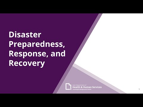 CCL Disaster Preparedness Response and Recovery