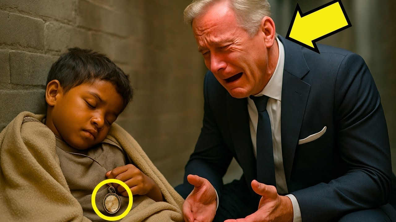 EL NIÑO DORMÍA ABRAZADO A UN MEDALLÓN… Y EL MILLONARIO SE QUEBRÓ AL VER LA FOTO