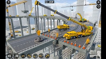 Mega City Underpass Bridge Road Building Construction Simulator - Android GamePlay
