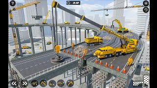 Mega City Underpass Bridge Road Building Construction Simulator - Android GamePlay screenshot 5