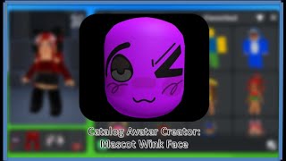 Catalog Avatar Creator: Mascot Wink Face's Code & Price - RblxTrade