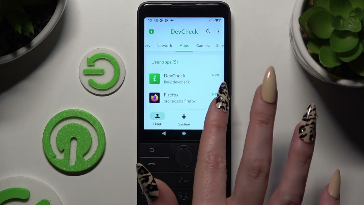 DUOQIN F22 Pro: फोन स्पेस कैसे चेक करें (DevCheck)