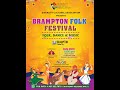 Diversity cultural association present brampton folk festival2023 promo