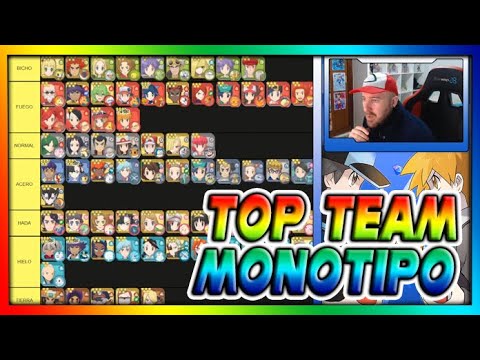 TOP MONOTIPOS TEAM - TIER LIST - Pokemon Masters Ex