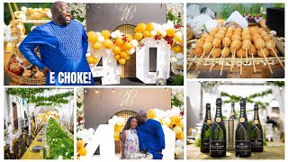 40th BIRTHDAY SURPRISE FOR MY HUSBAND : E CHOKE !!!