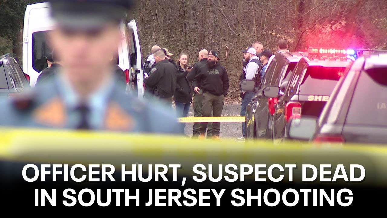 Officer wounded, suspect dead in South Jersey shooting, officials say
