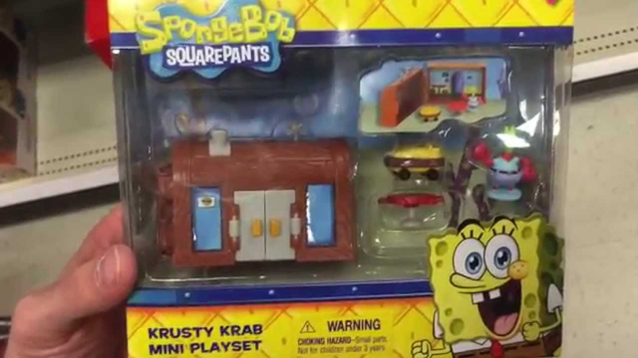 SPONGEBOB SQUAREPANTS "Krusty Krab Mini Playset" Miniature Restaurant