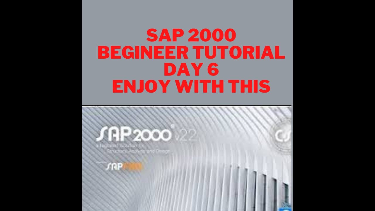 How To Learn Sap Analysis In Building Design Day 6 YouTube