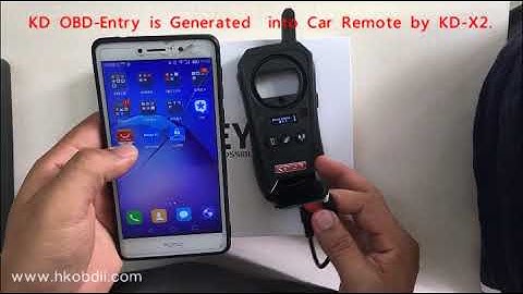 KD OBD-Entry is generated into car remote by KD-X2.