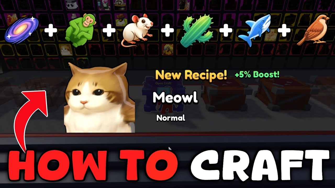 How To Craft Meowl In Craft a Brainrot | Meowl Brainrot Recipe | Roblox ...