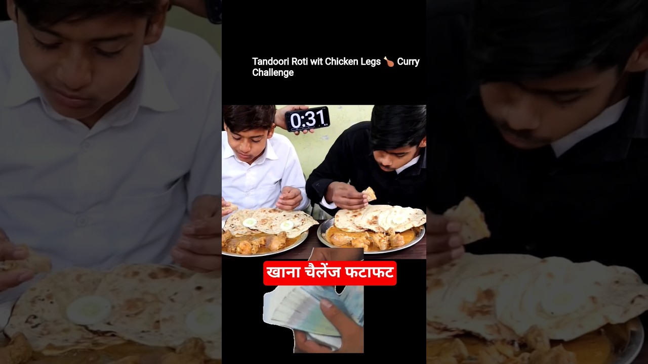 Spicy🔥 Chicken🐔🍗 Legs Curry & Tandoori roti Eating Challenge 