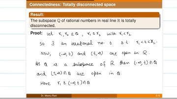 Lecture-23: Totally disconnected spaces