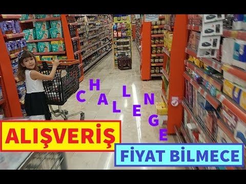 FİYATLARI BİLMECE CHALLENGE. ELİF TEK BAŞINA ALIŞVERİŞ YAPTI. LERA İLE YARIŞTIK