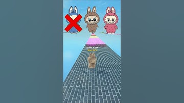 Labubu Plays Speed Challenge In Roblox ⚡ #shorts