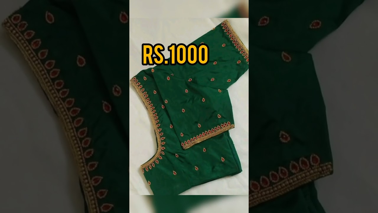 1000 rs aari work blouse design 