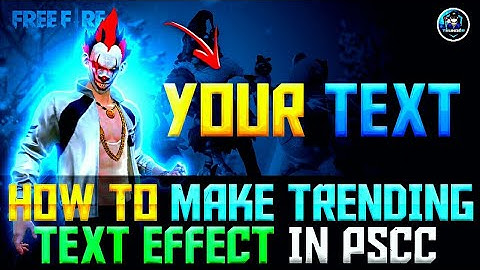 Make This Amazing Text Effect in Pscc || Thunder Bolt FF #subscribe