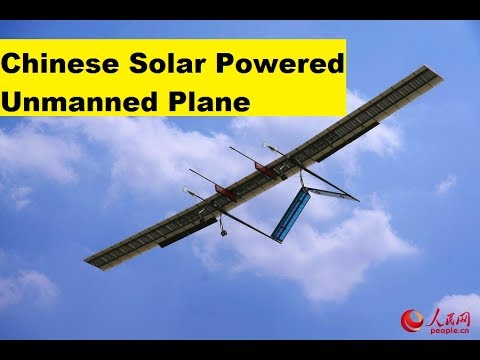 Chinese Solar Powered Unmanned Plane Caihong Flies at 65,000 feet