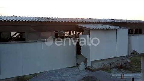 Unreliable Mining Sector Construction Against Rising Sun | Stock Footage - Envato elements