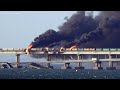 Crimea bridge blast damages key Russian supply route; 3 dead