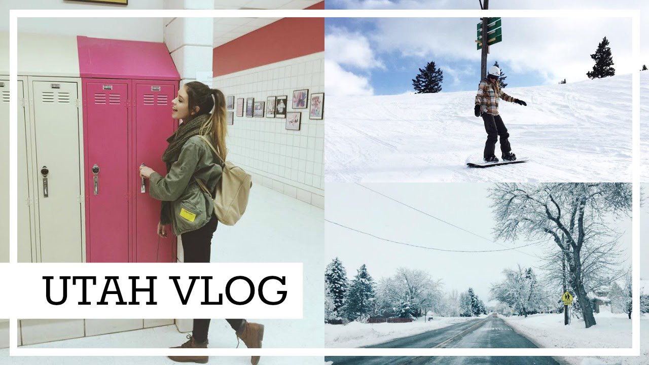 High School Musical Tour & Learning How To Snowboard UTAH VLOG YouTube