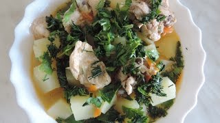 Тушёная картошка с курицей. Тушёная картошка с курицей.
