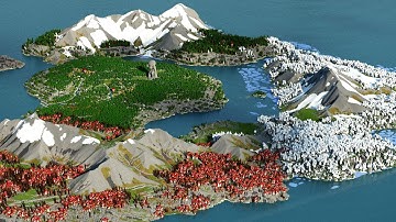 Map Breakdown #Ixellior: How to make a custom Multibiome Minecraft map for an RTX Event