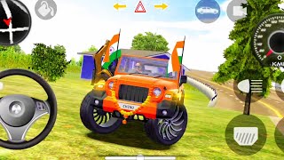 Orange 🧡 Thar 4x4 Indian Cars Simulator 3D Game Play 