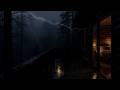 Deep Sleep in a Cozy Rainy Cabin 🌧 Heavy Rain &amp; Soft Thunder