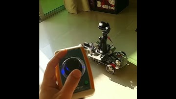 auto motorized dolly for osmo gopro with adjustable front wheels and vibration isolator.