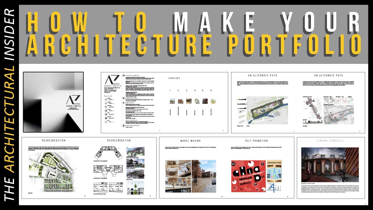 How to make a portfolio for Architects, Interns and Students in Adobe  InDesign