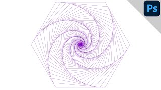 Polygon / hexagon spiral effect | PHOTOSHOP TUTORIAL - ABSTRACT & CREATIVE
