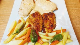 Chicken Steak With White Sauce Recipe By FORK&KNIFE