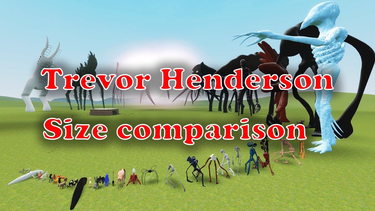 TREVOR HENDERSON CREATURES SIZE COMPARISON & FIGHT on Garry's Mod - YouTube