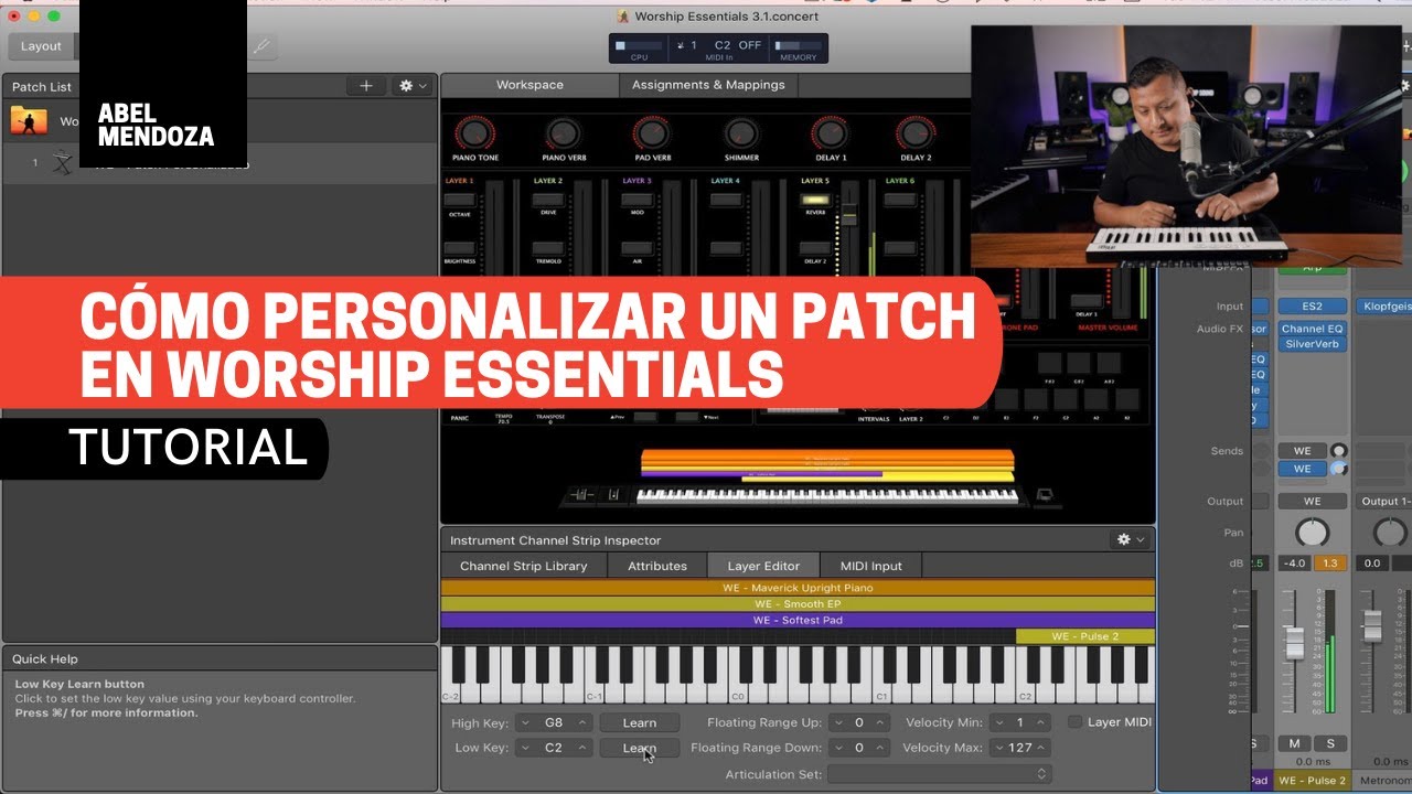 Cómo crear un patch personalizado en Worship Essentials (Mainstage)