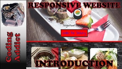 Responsive  Website HTML5/CSS3/BOOTSTRAP/JQUERY 1 - Introduction