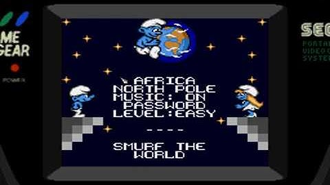 Game Gear - The Smurfs 2 Intro