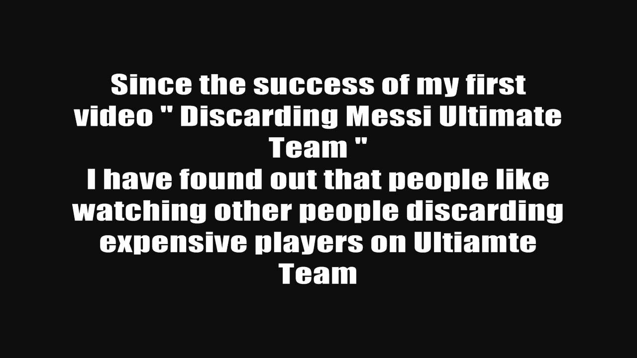 Discarding Ronaldo Fifa 12 Ultimate Team Information