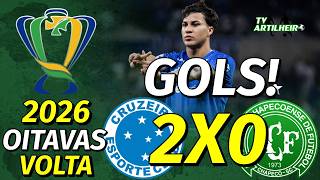 [Copa do Brasil '26] Oitavas | Volta | Cruzeiro 2 X 0 Chapecoense/SC | GOLS! | TV ARTILHEIRO