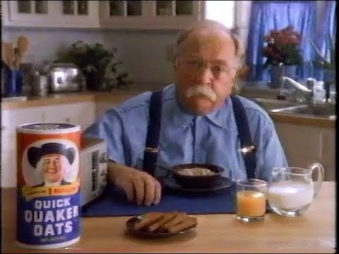 1992 - Quaker Oats - Good News (with Wilford Brimley) Commercial - YouTube