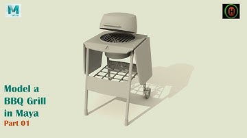 Autodesk Maya | How to model a BBQ Grill in Maya | Part 01 of 02.
