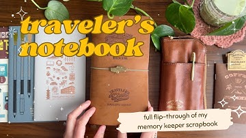 ✨ Traveler’s notebook diner edition full flipthrough | TN creative journal, memory keeping scrapbook